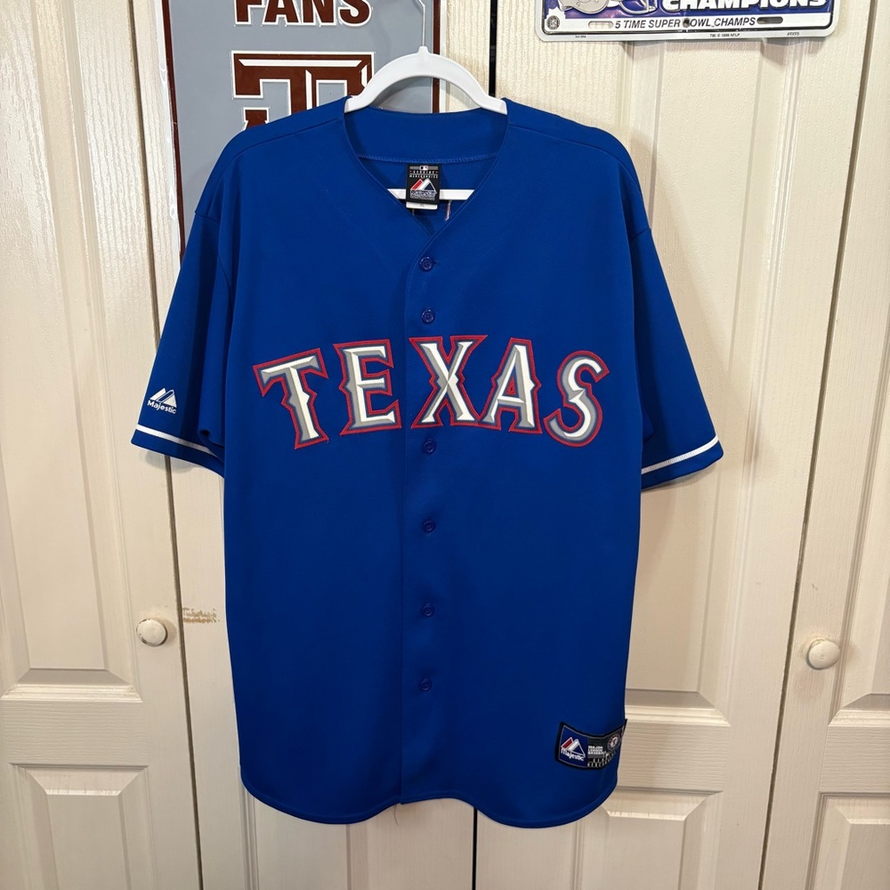 Majestic Blue Texas Jersey